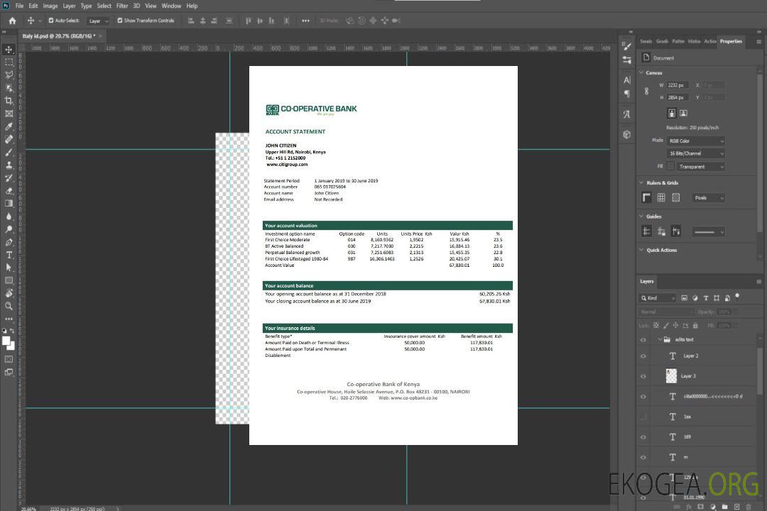 Kenya, Banque coopérative du Kenya template